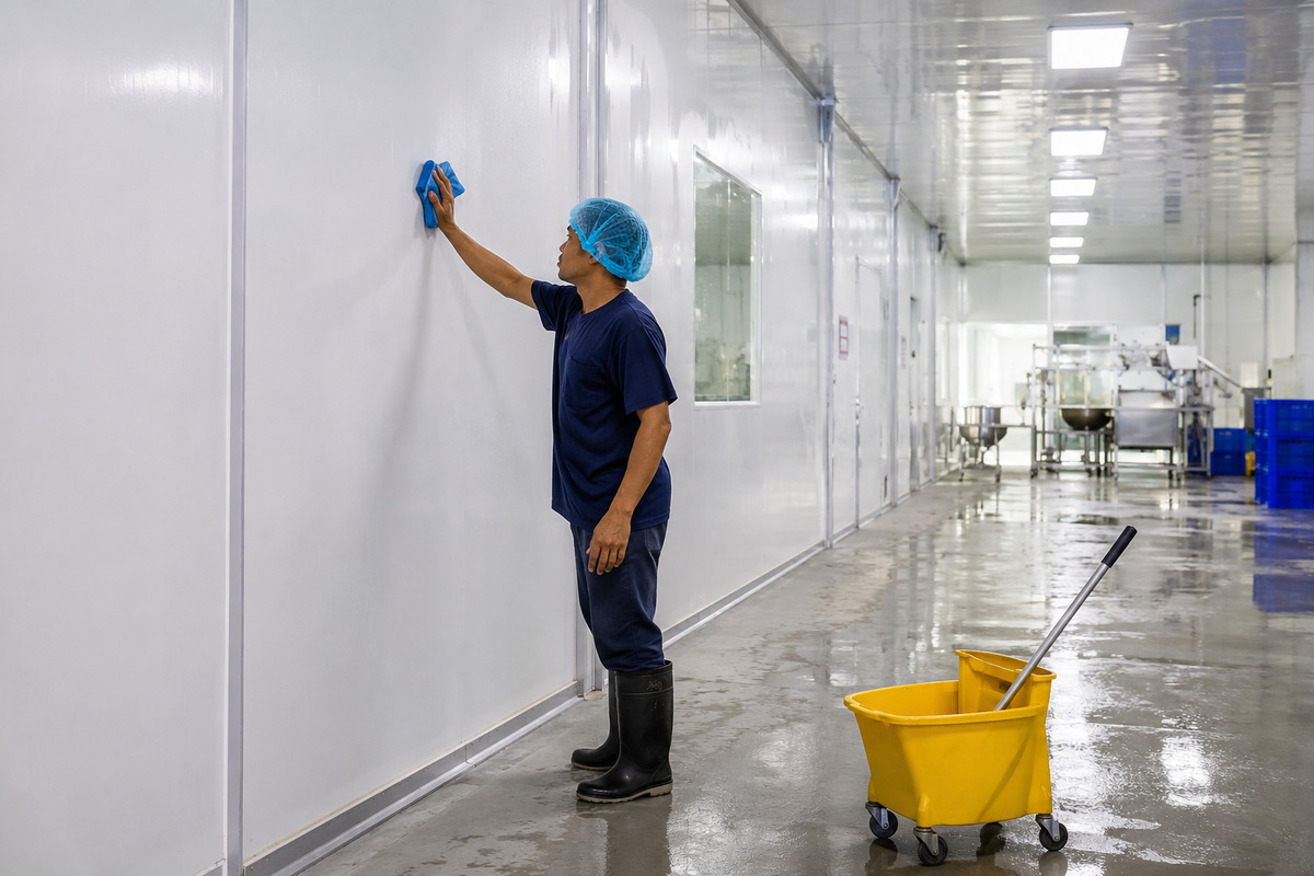 Easy to clean composite walls