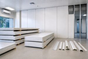 FRP wall and ceiling panel design considerations for industrial facility installation
