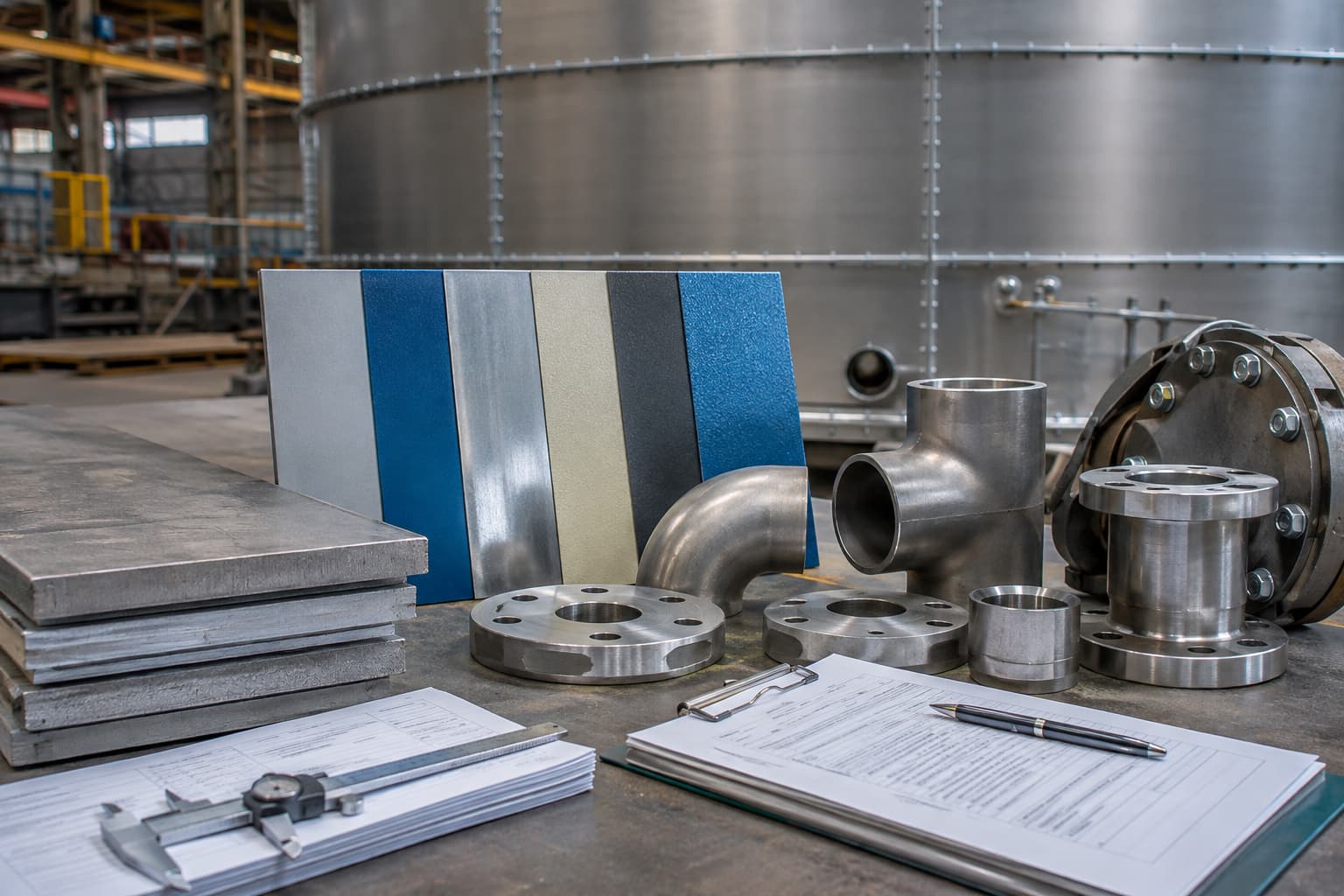 Steel tank materials and protective coatings for durable water storage