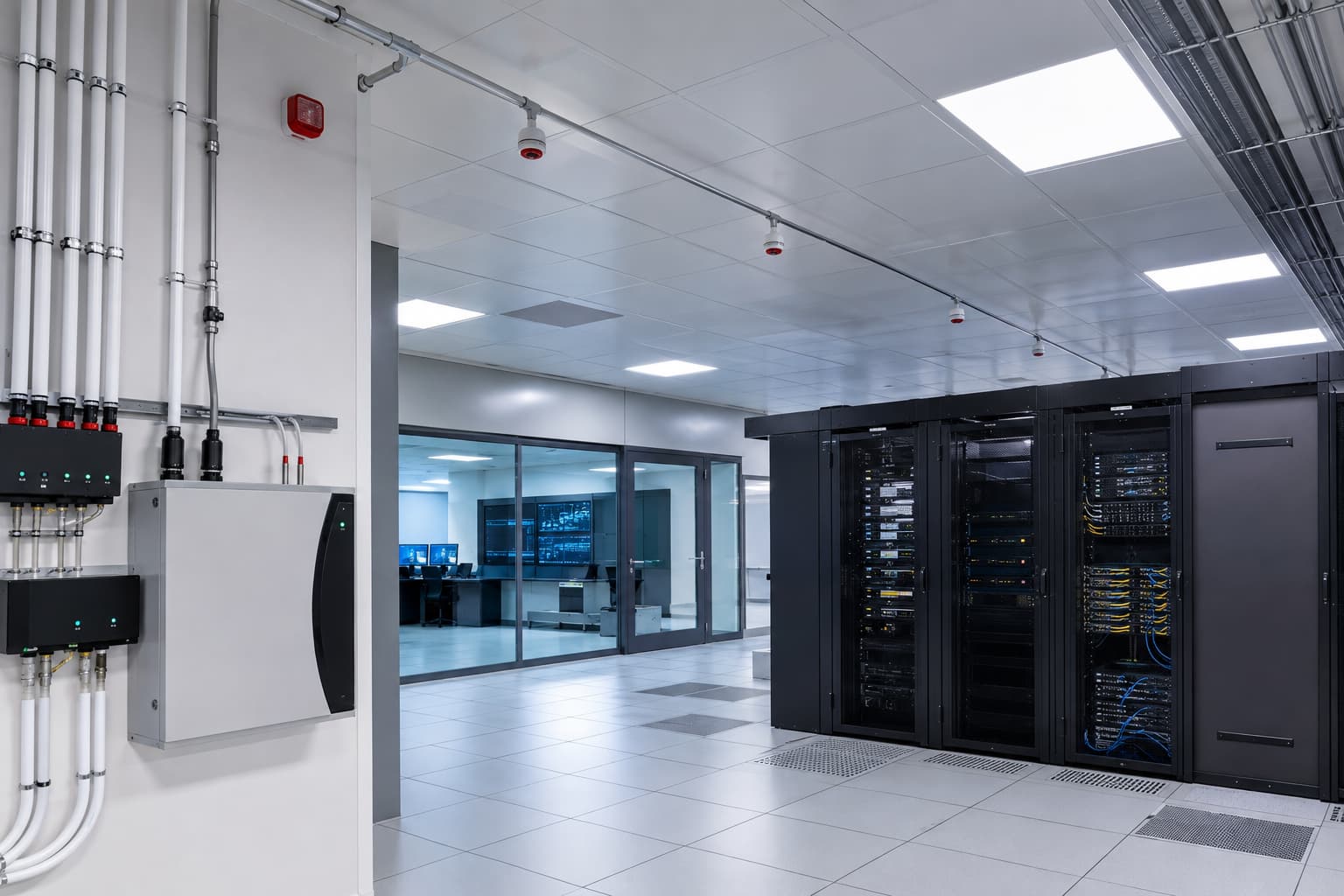 Aspirating smoke detection system protecting sensitive equipment in a facility
